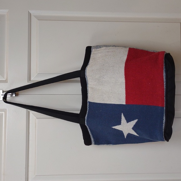 El Paso Saddleblanket Co. Vintage Woven Cotton Blend "Lone Star" Tote - Picture 2 of 15